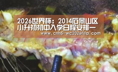 2026世界杯:2014石景山区小升初初中入学日程安排一览表(图4) 2026世界杯